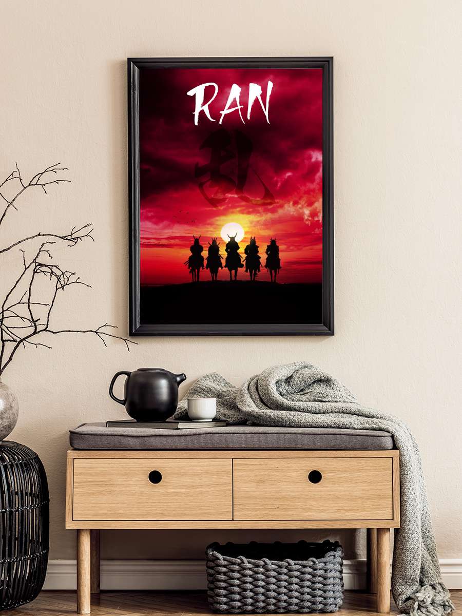 Ran - 乱 Film Tablo Siyah Çerçeveli Film Poster Afiş Tablo