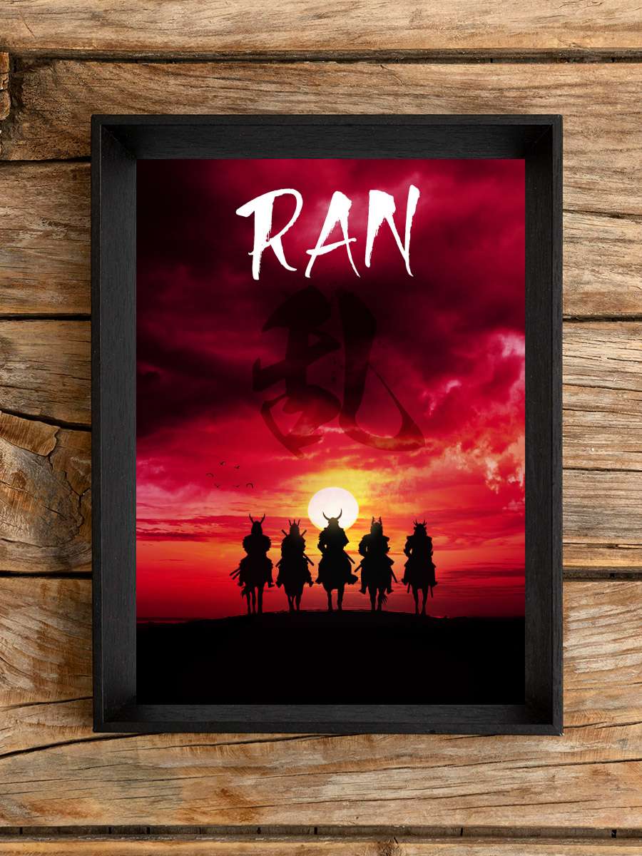 Ran - 乱 Film Tablo Siyah Çerçeveli Film Poster Afiş Tablo