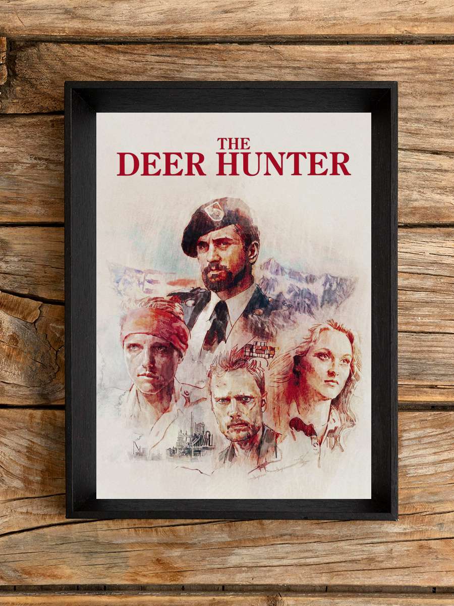 Avcı - The Deer Hunter Film Tablo Siyah Çerçeveli Film Poster Afiş Tablo