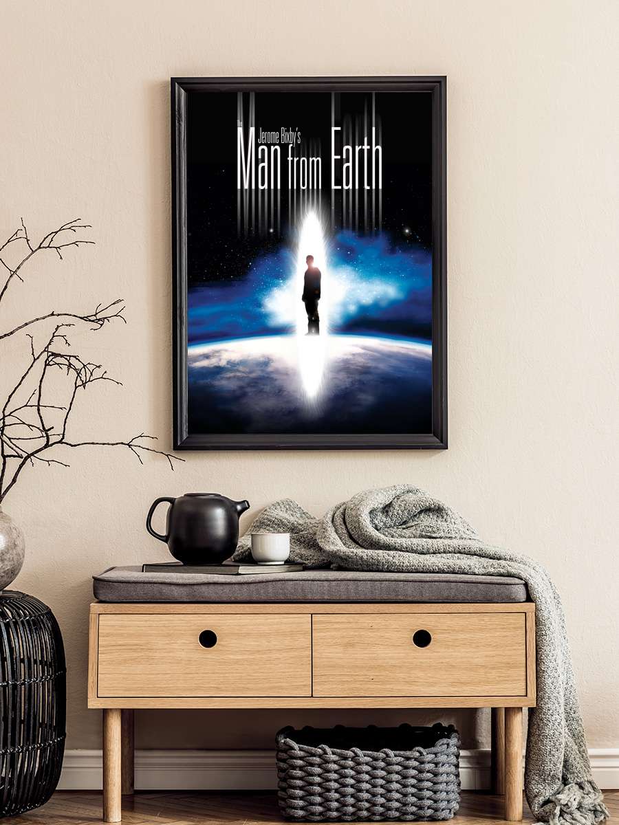 Dünyalı - The Man from Earth Film Tablo Siyah Çerçeveli Film Poster Afiş Tablo