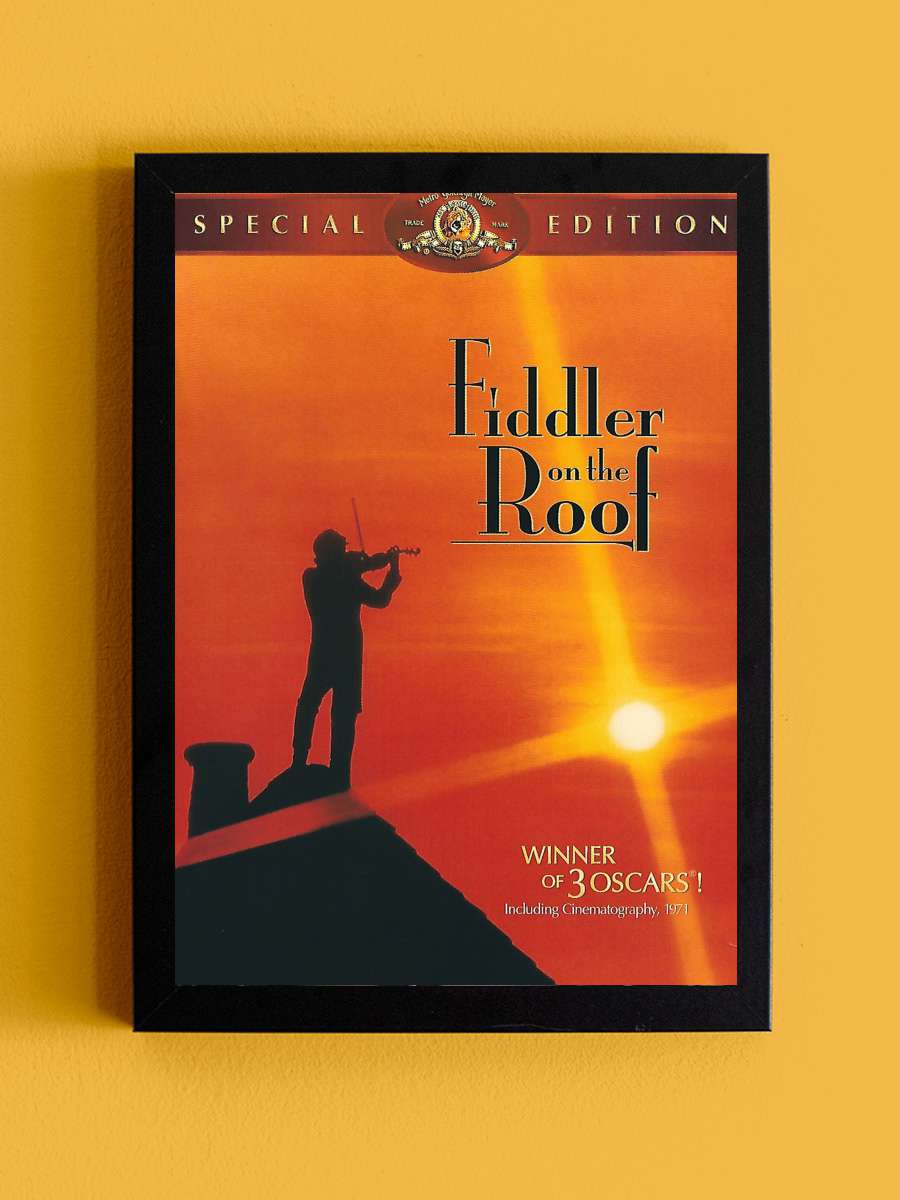 Damdaki Kemancı - Fiddler on the Roof Film Tablo Siyah Çerçeveli Film Poster Afiş Tablo - En İyi Fiyatlarla