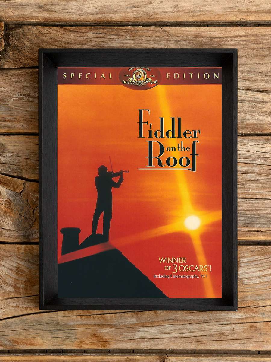 Damdaki Kemancı - Fiddler on the Roof Film Tablo Siyah Çerçeveli Film Poster Afiş Tablo