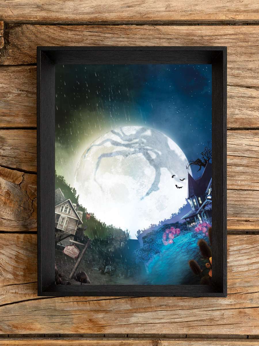 Koralin ve Gizli Dünya - Coraline Film Tablo Siyah Çerçeveli Film Poster Afiş Tablo