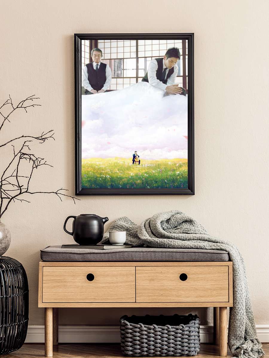 Son Veda - おくりびと Film Tablo Siyah Çerçeveli Film Poster Afiş Tablo