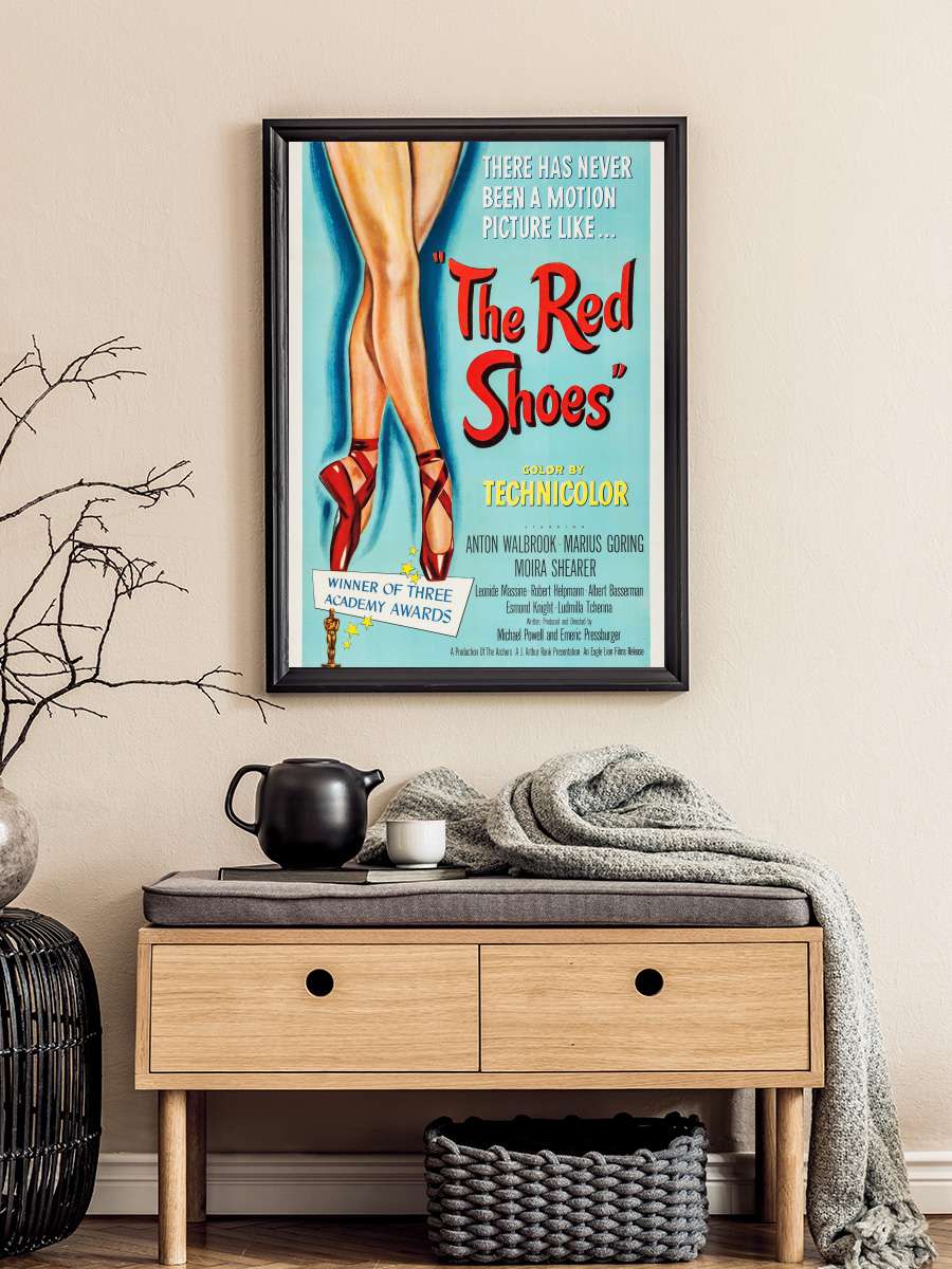 Kanlı Ayakkabı - The Red Shoes Film Tablo Siyah Çerçeveli Film Poster Afiş Tablo