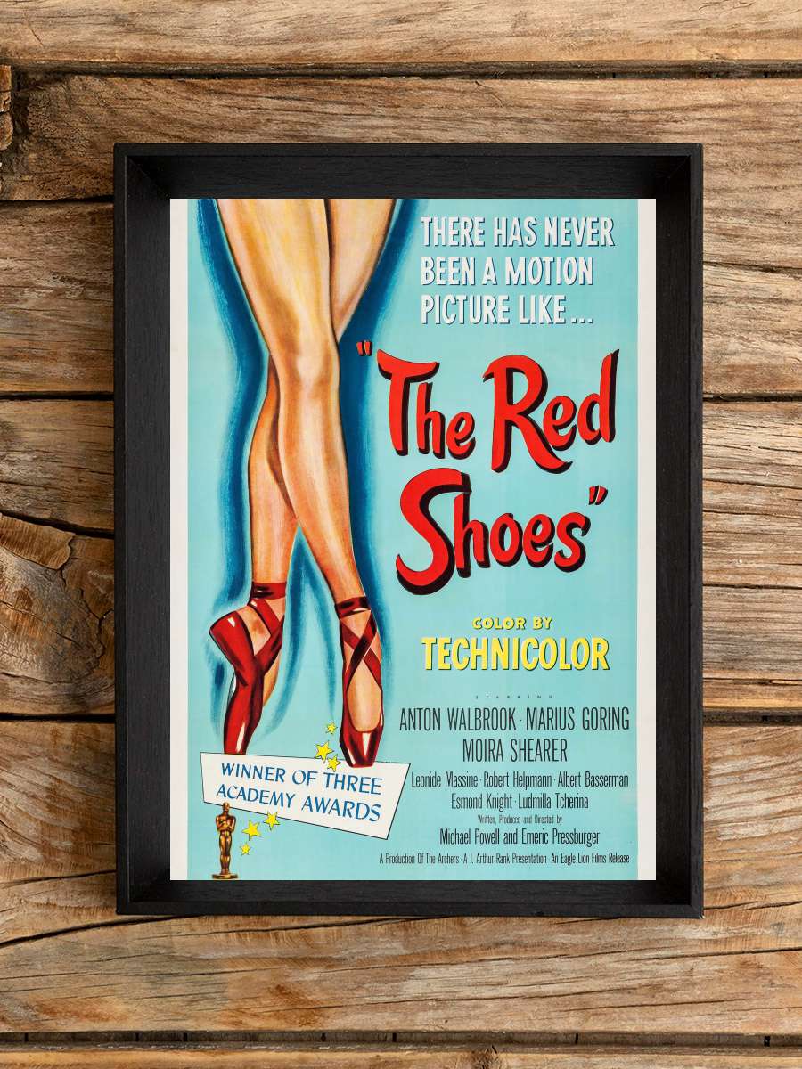 Kanlı Ayakkabı - The Red Shoes Film Tablo Siyah Çerçeveli Film Poster Afiş Tablo