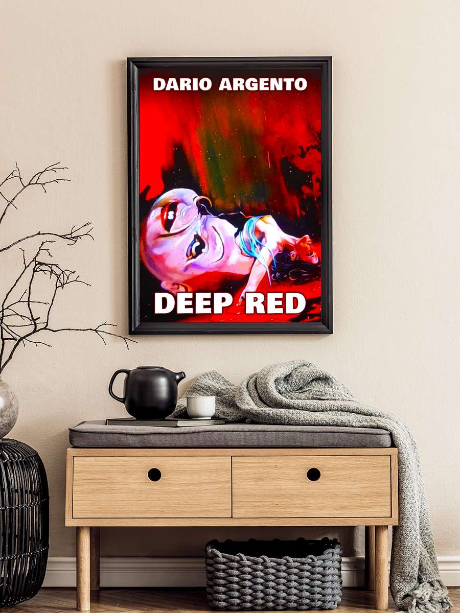 Derin Kırmızı - Profondo rosso Film Tablo Siyah Çerçeveli Film Poster Afiş Tablo