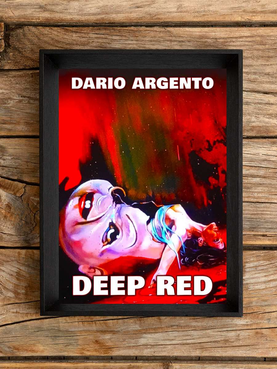 Derin Kırmızı - Profondo rosso Film Tablo Siyah Çerçeveli Film Poster Afiş Tablo