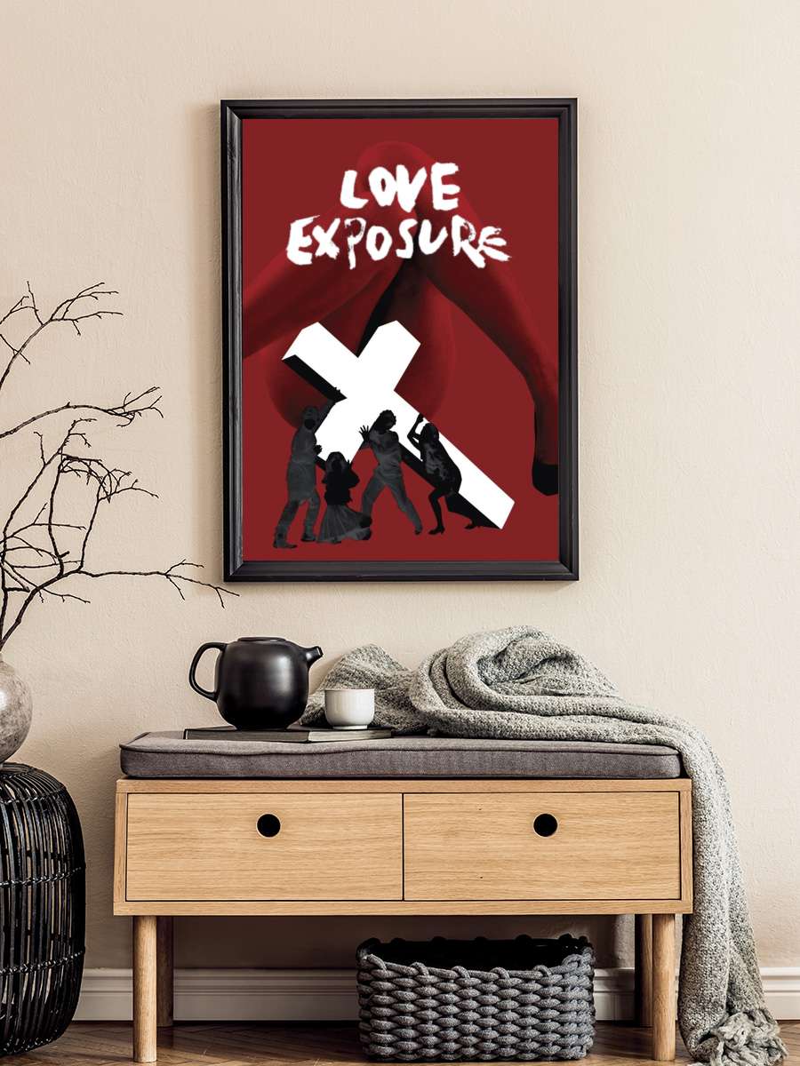 Aşka Maruz a.k.a. Love Exposure - 愛のむきだし Film Tablo Siyah Çerçeveli Film Poster Afiş Tablo