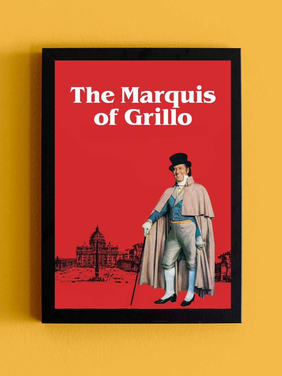 Il marchese del Grillo Film Tablo Siyah Çerçeveli Film Poster Afiş Tablo - En İyi Fiyatlarla
