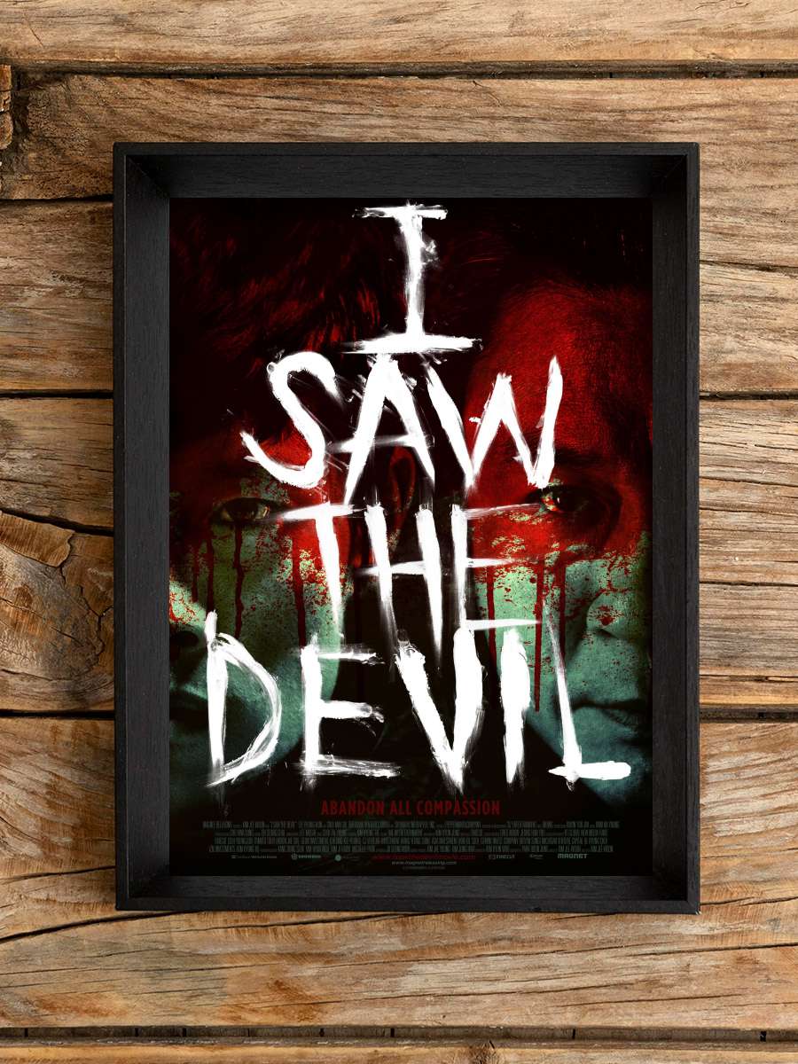 Şeytanı Gördüm - 악마를 보았다 Film Tablo Siyah Çerçeveli Film Poster Afiş Tablo