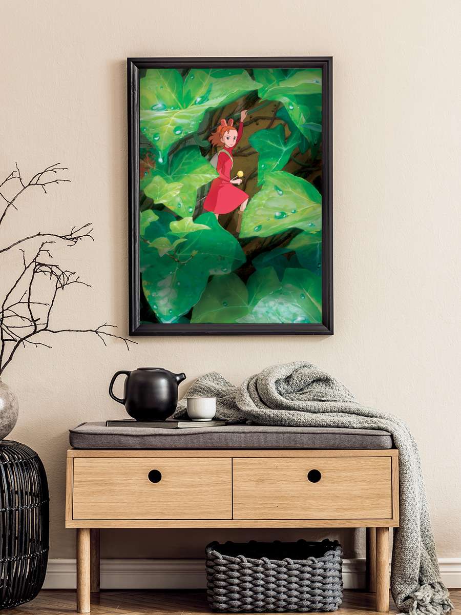 Aşırıcılar - 借りぐらしのアリエッティ Film Tablo Siyah Çerçeveli Film Poster Afiş Tablo