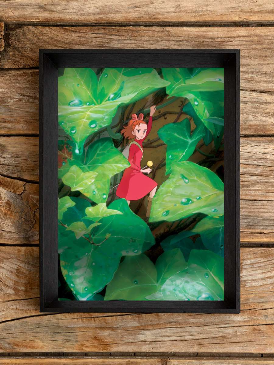 Aşırıcılar - 借りぐらしのアリエッティ Film Tablo Siyah Çerçeveli Film Poster Afiş Tablo