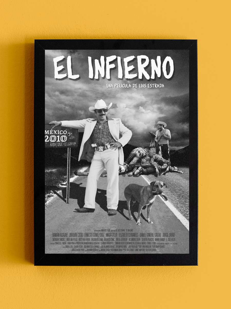 El Infierno Film Tablo Siyah Çerçeveli Film Poster Afiş Tablo