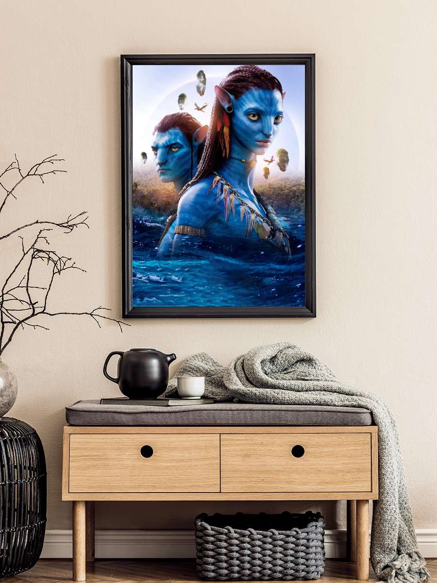 Avatar: Suyun Yolu - Avatar: The Way of Water Film Tablo Siyah Çerçeveli Film Poster Afiş Tablo