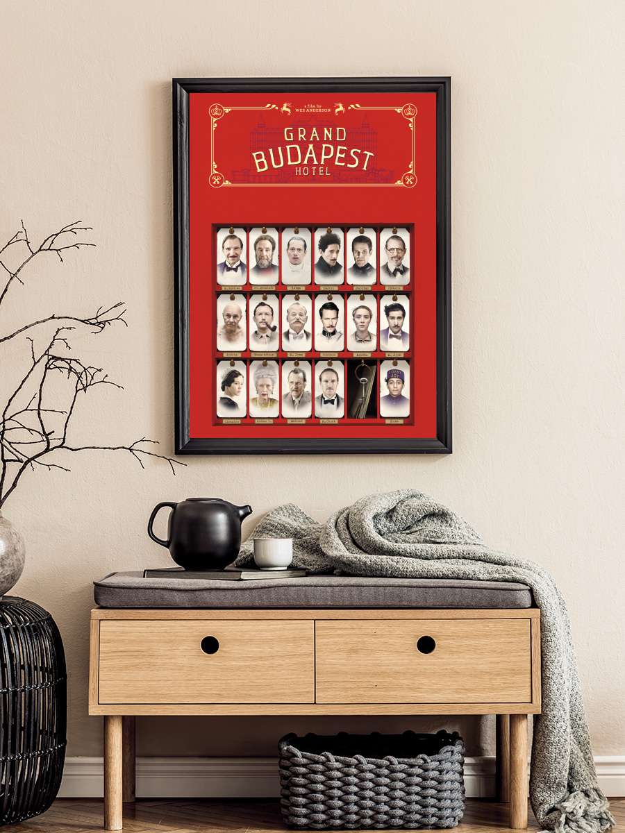 Büyük Budapeşte Oteli - The Grand Budapest Hotel Film Tablo Siyah Çerçeveli Film Poster Afiş Tablo