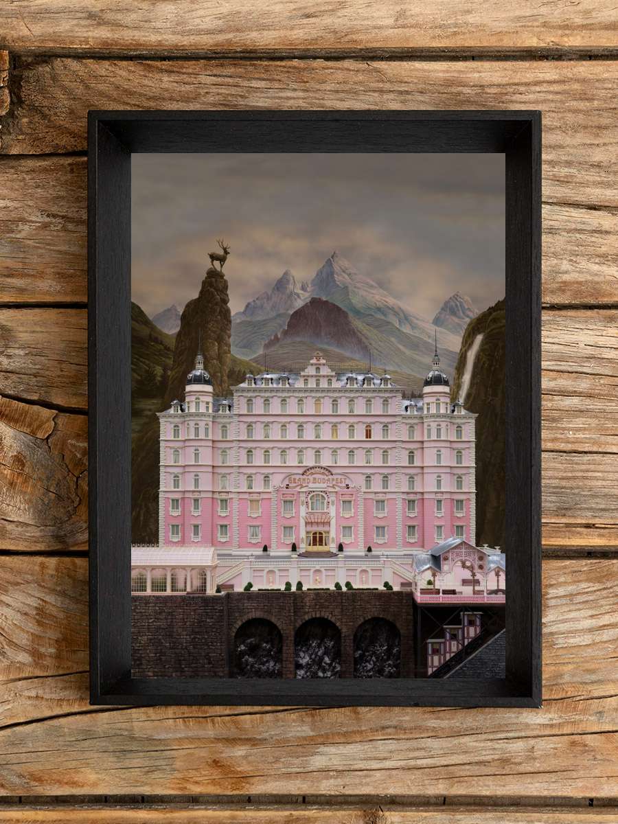 Büyük Budapeşte Oteli - The Grand Budapest Hotel Film Tablo Siyah Çerçeveli Film Poster Afiş Tablo