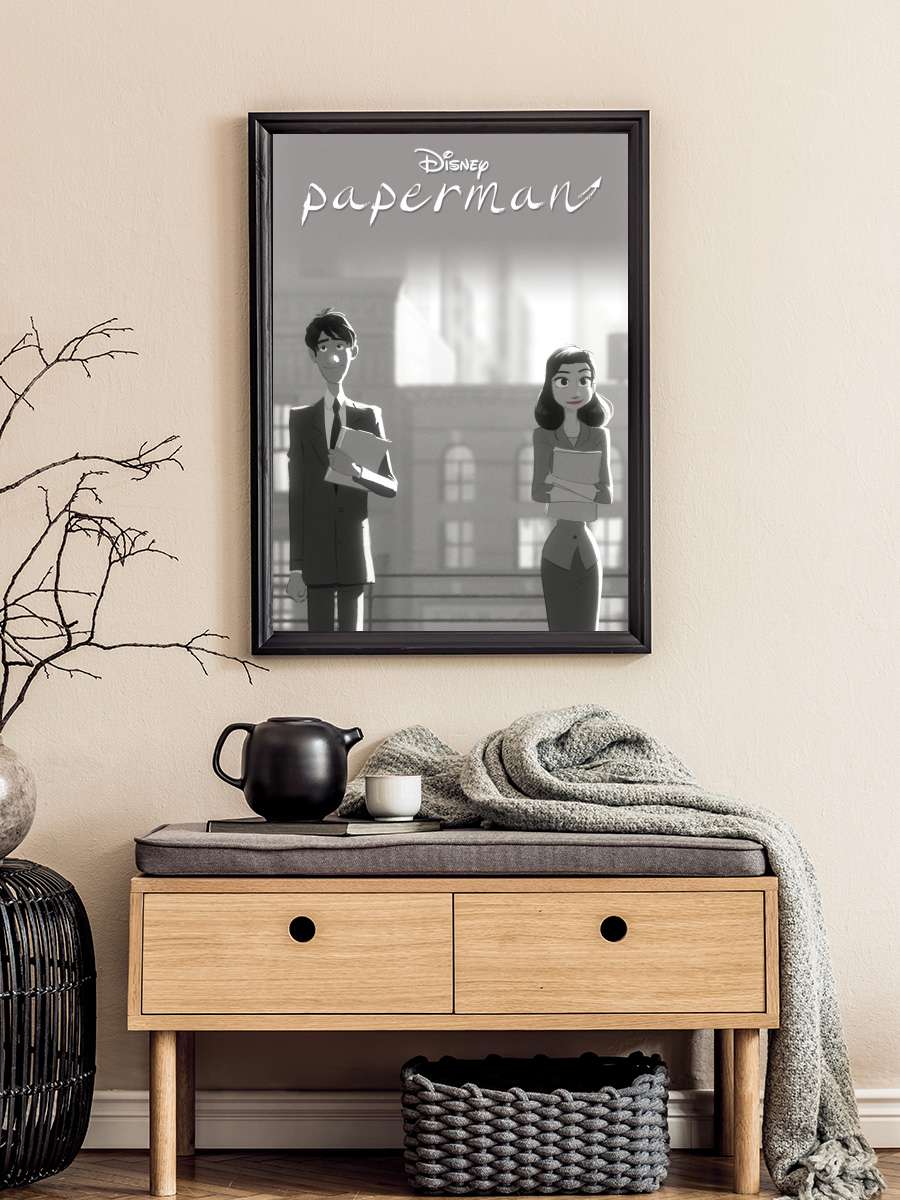 Paperman Film Tablo Siyah Çerçeveli Film Poster Afiş Tablo