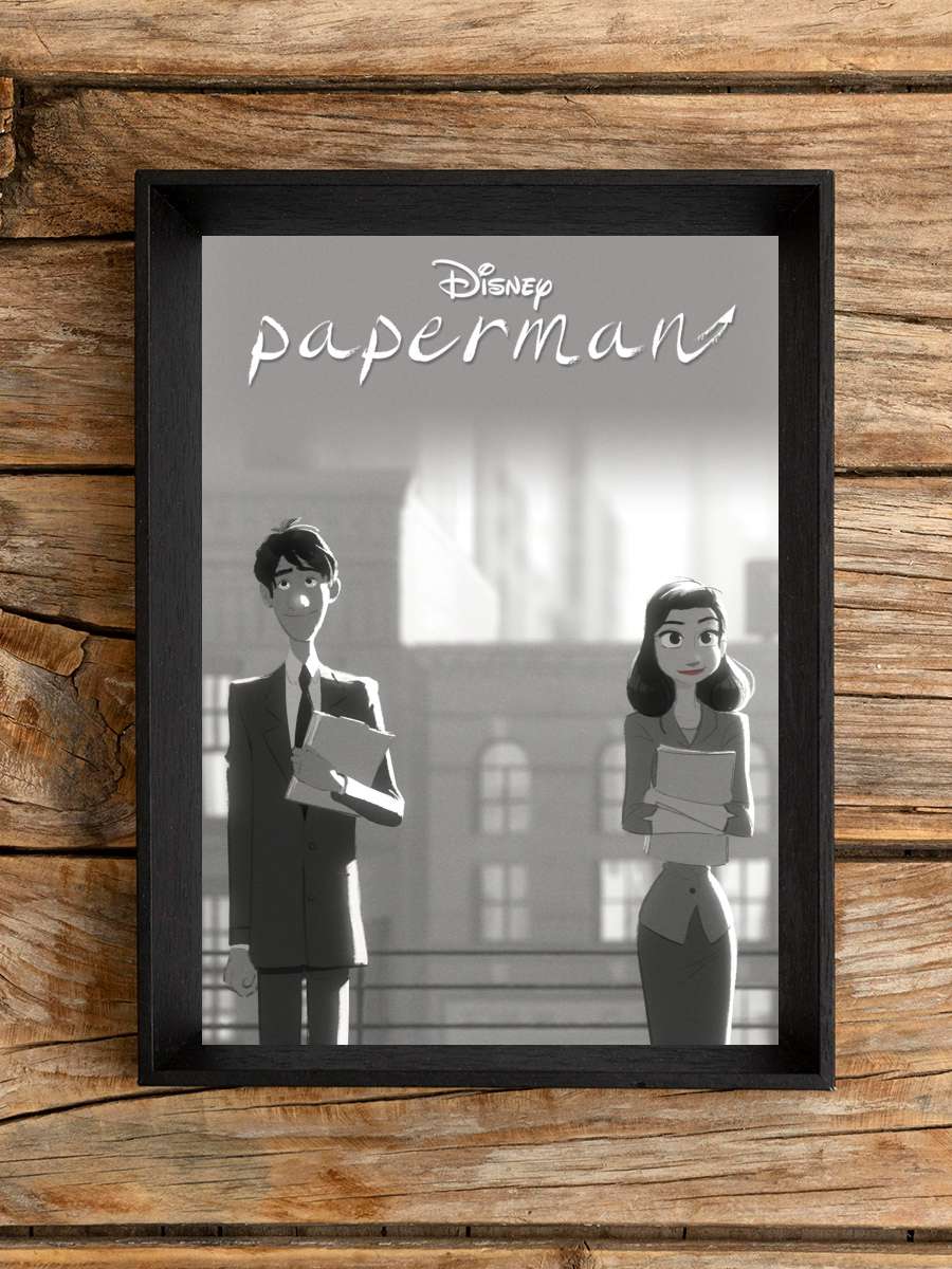 Paperman Film Tablo Siyah Çerçeveli Film Poster Afiş Tablo