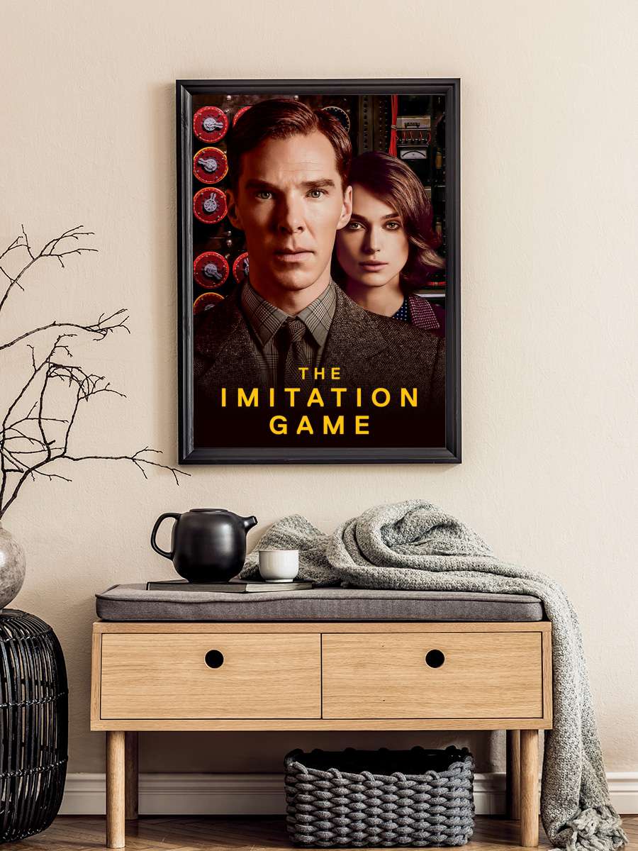 Enigma - The Imitation Game Film Tablo Siyah Çerçeveli Film Poster Afiş Tablo
