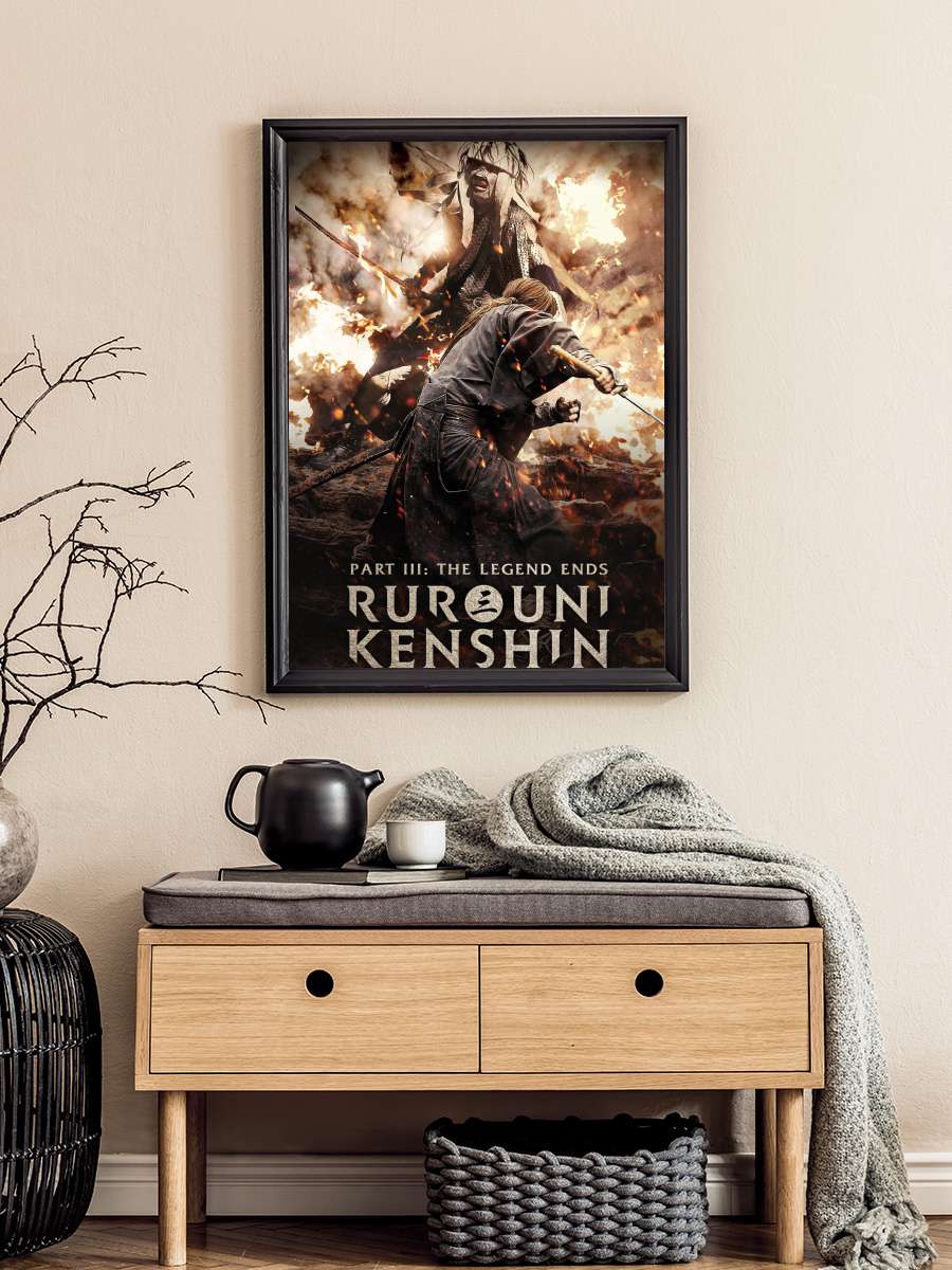Rurouni Kenshin: Efsanenin Sonu - るろうに剣心　伝説の最期編 Film Tablo Siyah Çerçeveli Film Poster Afiş Tablo