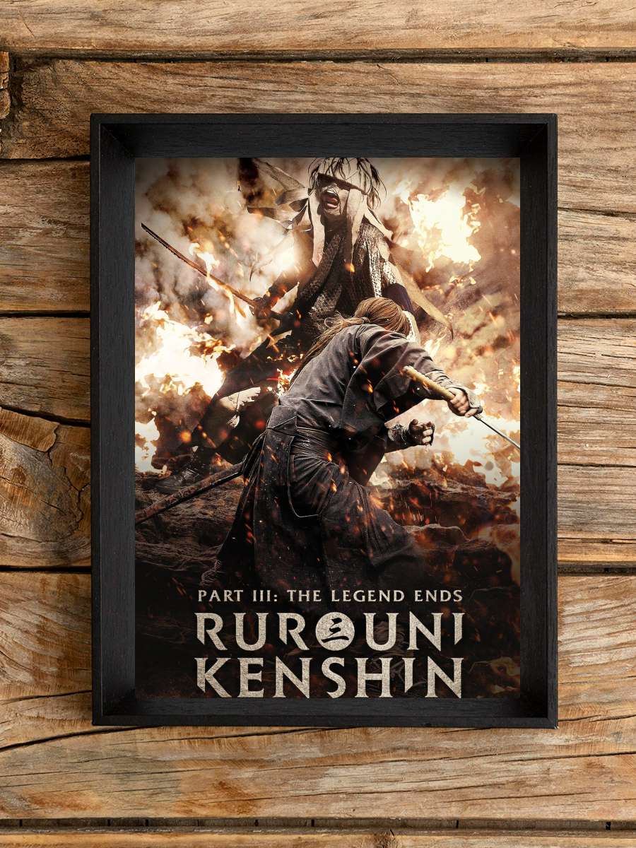 Rurouni Kenshin: Efsanenin Sonu - るろうに剣心　伝説の最期編 Film Tablo Siyah Çerçeveli Film Poster Afiş Tablo