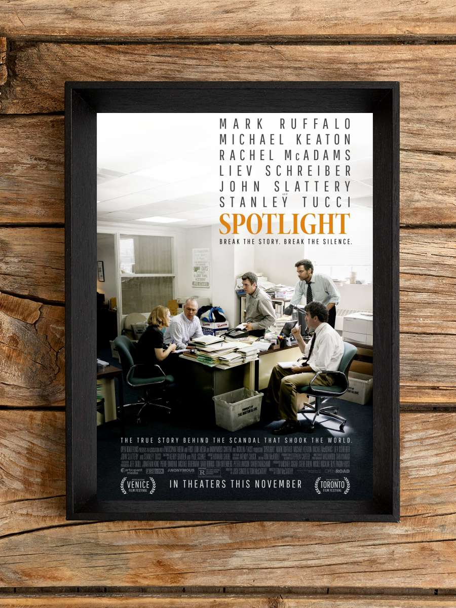 Spotlight Film Tablo Siyah Çerçeveli Film Poster Afiş Tablo
