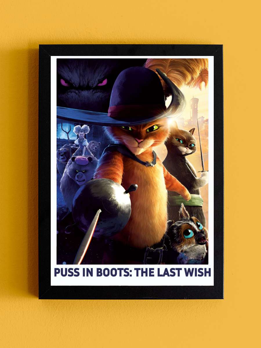 Çizmeli Kedi: Son Dilek - Puss in Boots: The Last Wish Film Tablo Siyah Çerçeveli Film Poster Afiş Tablo - En İyi Fiyatlarla
