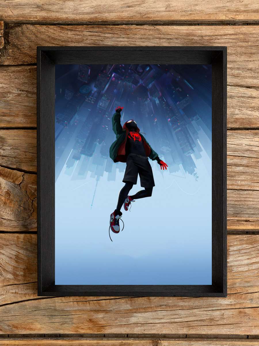 Örümcek Adam: Örümcek Evreninde - Spider-Man: Into the Spider-Verse Film Tablo Siyah Çerçeveli Film Poster Afiş Tablo