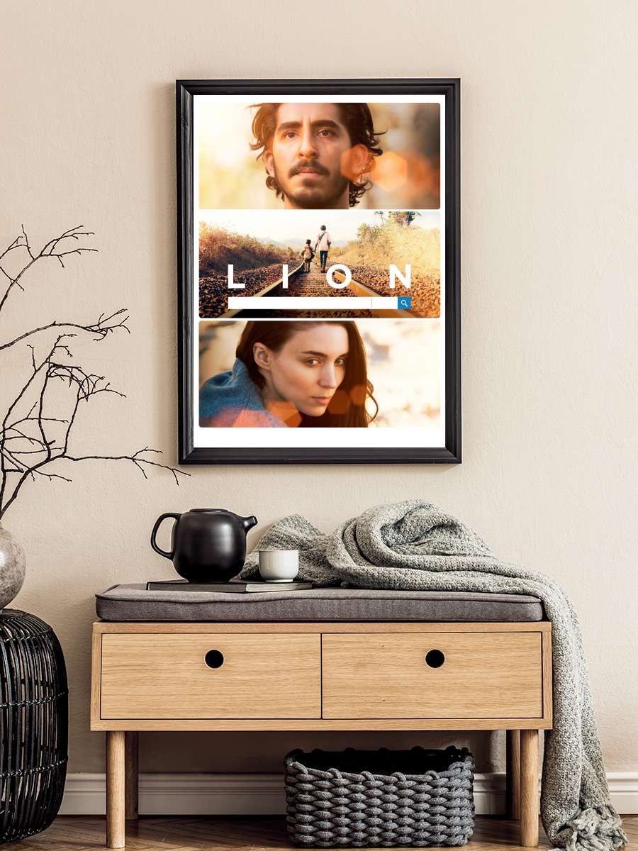 Lion Film Tablo Siyah Çerçeveli Film Poster Afiş Tablo