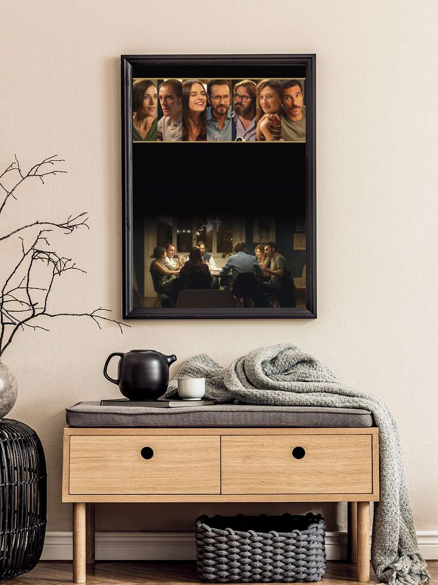 Mükemmel Yabancılar - Perfetti sconosciuti Film Tablo Siyah Çerçeveli Film Poster Afiş Tablo