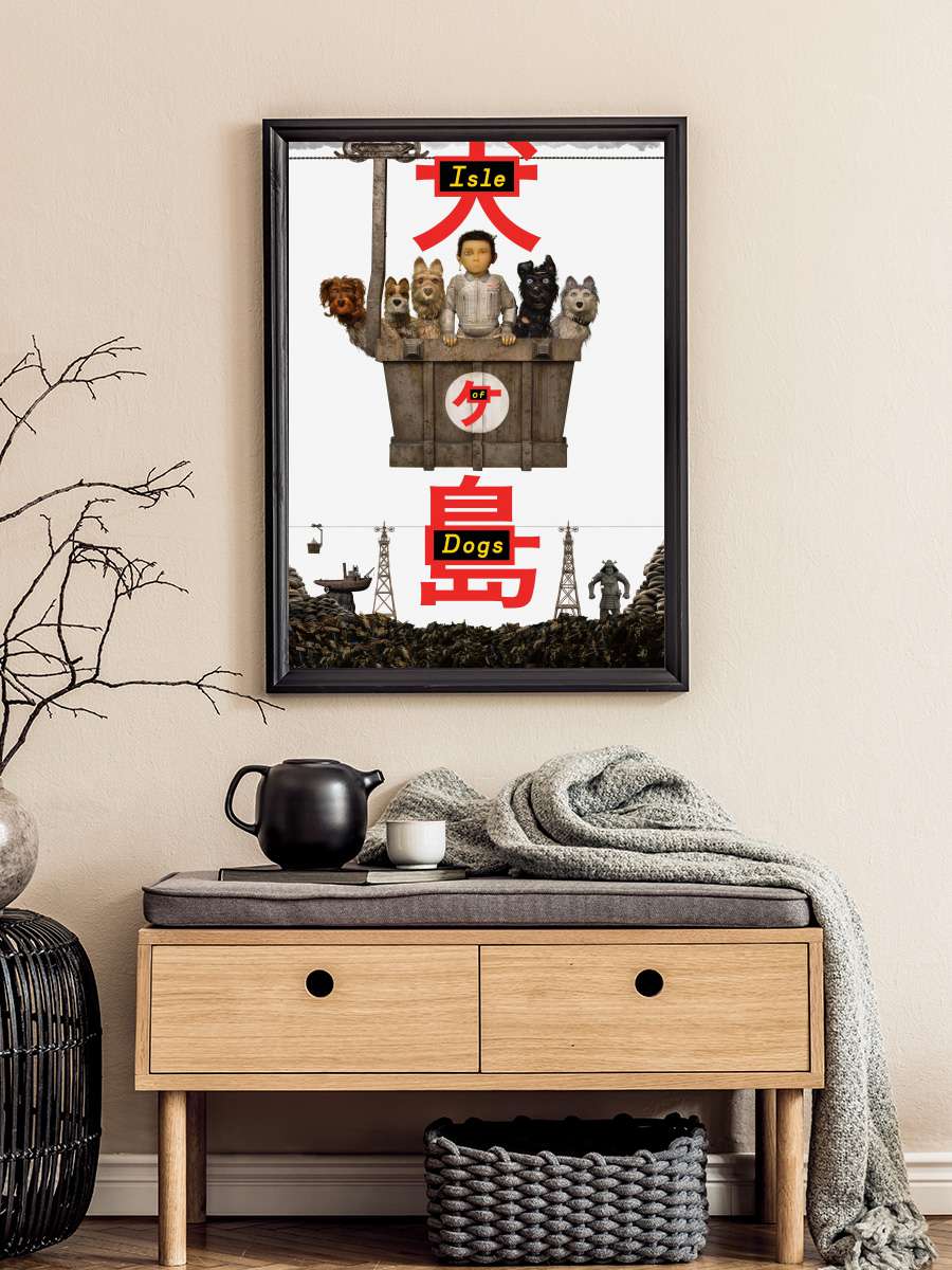 Köpek Adası - Isle of Dogs Film Tablo Siyah Çerçeveli Film Poster Afiş Tablo