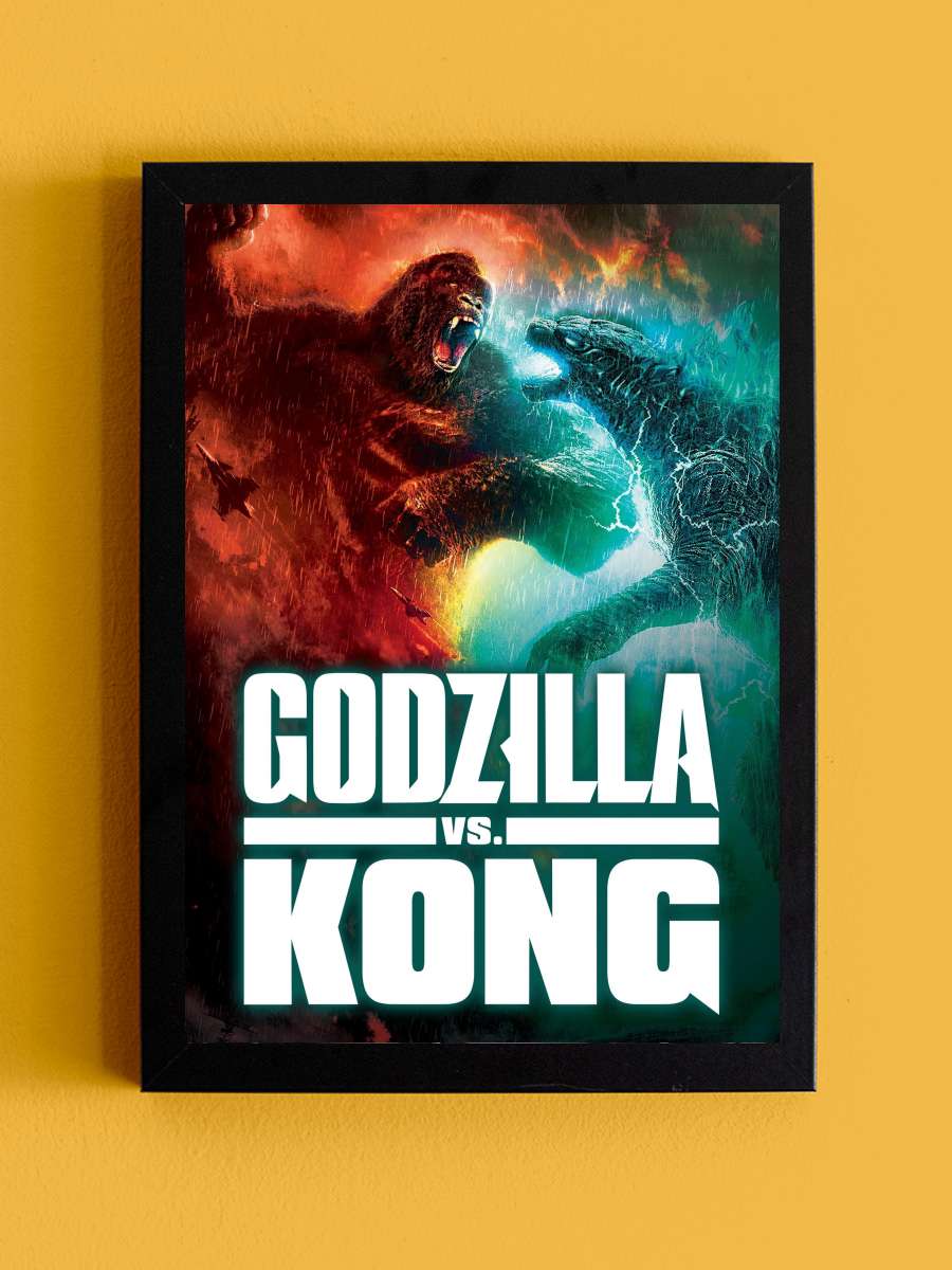 Godzilla vs. Kong Film Tablo Siyah Çerçeveli Film Poster Afiş Tablo - En İyi Fiyatlarla
