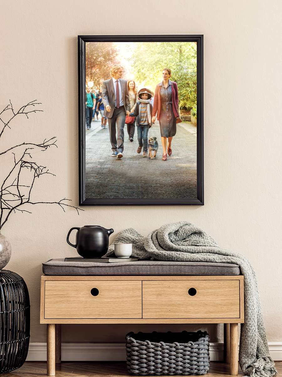 Mucize - Wonder Film Tablo Siyah Çerçeveli Film Poster Afiş Tablo