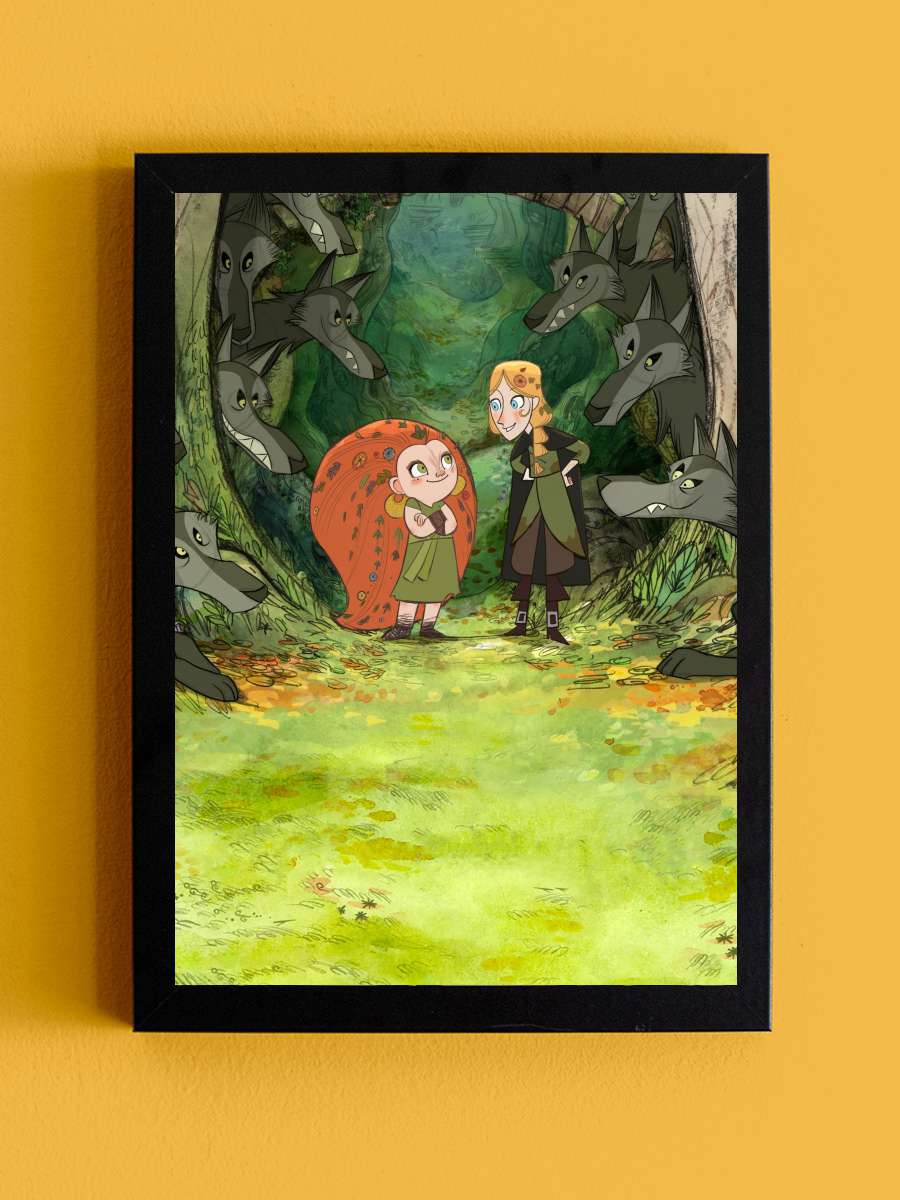 Wolfwalkers Film Tablo Siyah Çerçeveli Film Poster Afiş Tablo