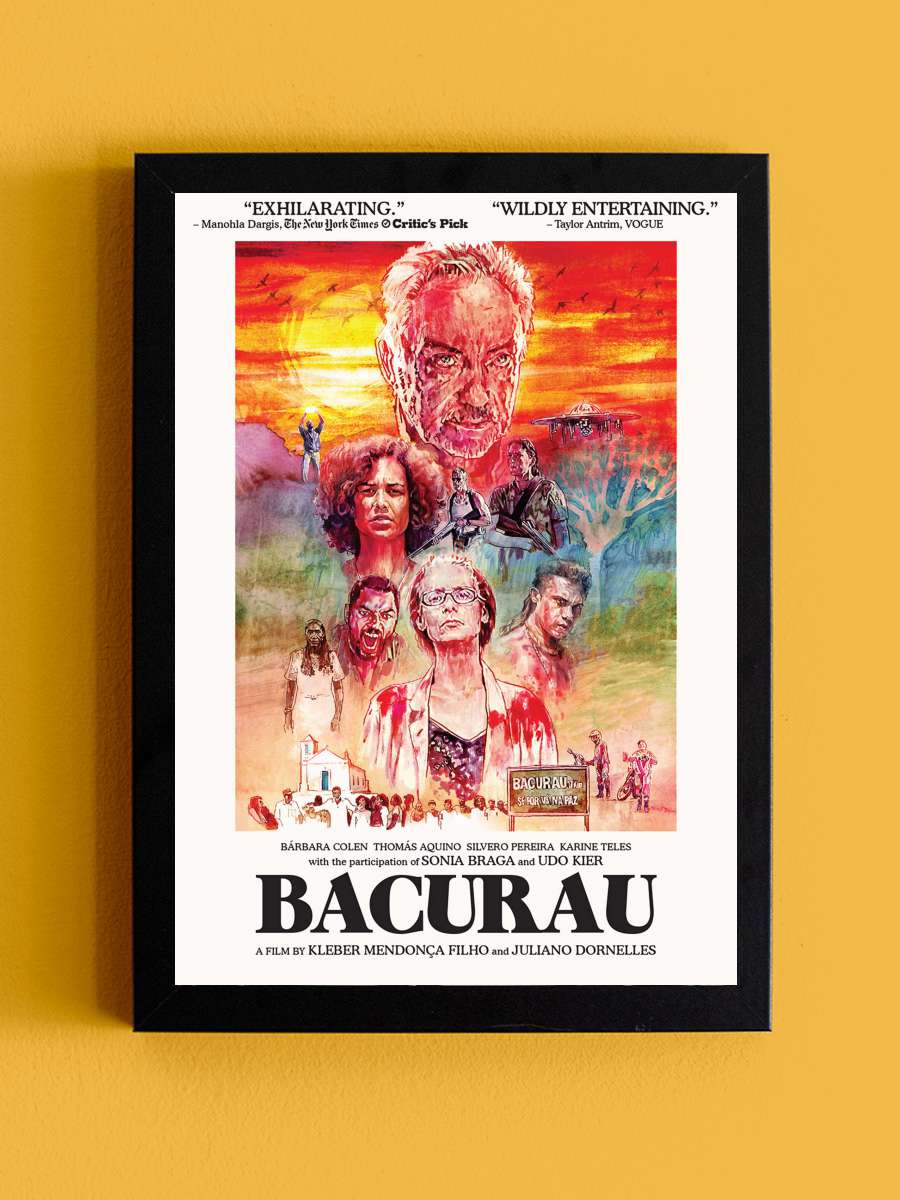 Bacurau Film Tablo Siyah Çerçeveli Film Poster Afiş Tablo