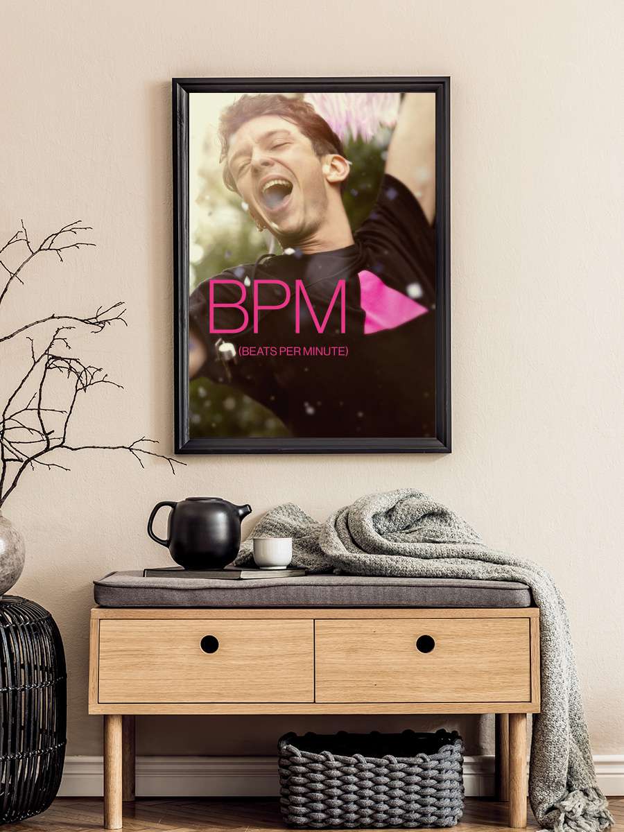 Kalp Atışı Dakikada 120 - 120 battements par minute Film Tablo Siyah Çerçeveli Film Poster Afiş Tablo
