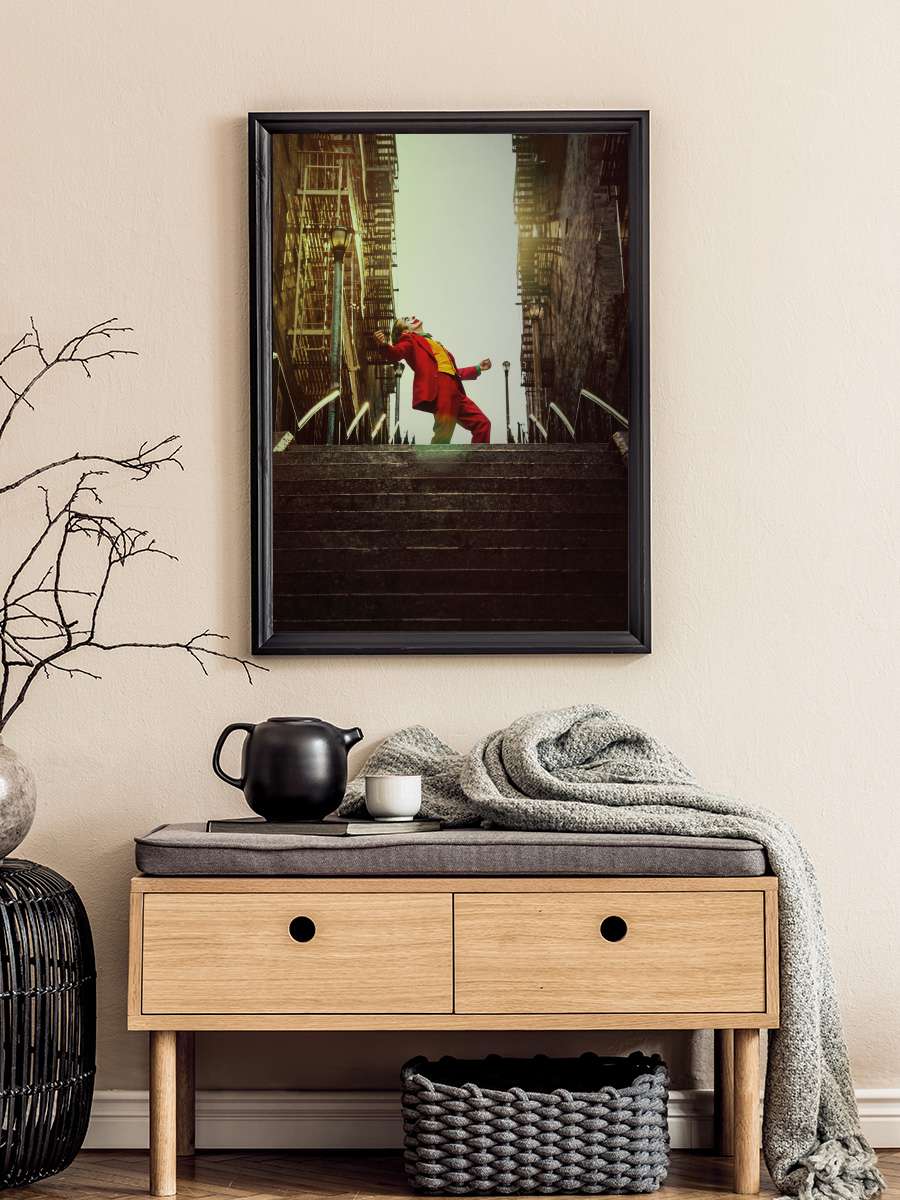 Joker Film Tablo Siyah Çerçeveli Film Poster Afiş Tablo