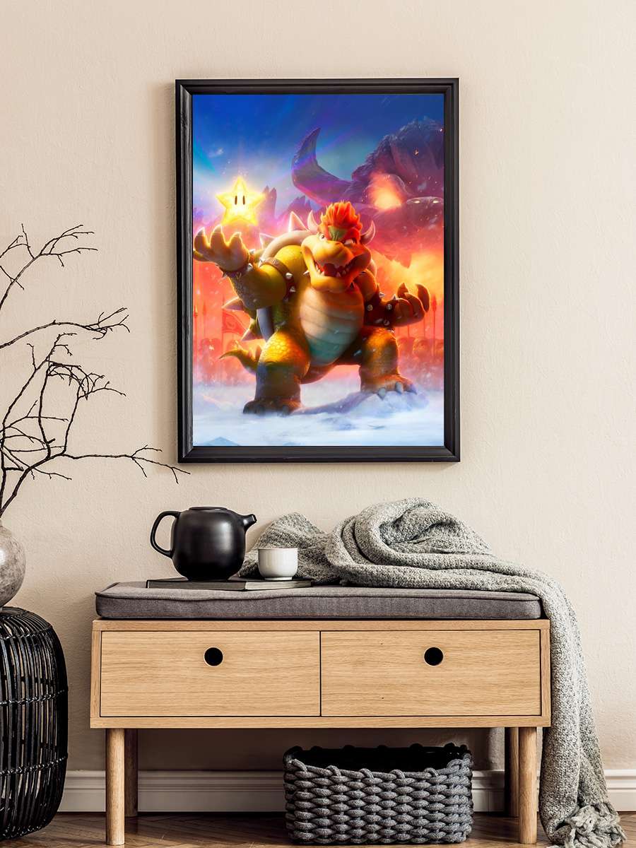 Süper Mario Kardeşler - The Super Mario Bros. Movie Film Tablo Siyah Çerçeveli Film Poster Afiş Tablo