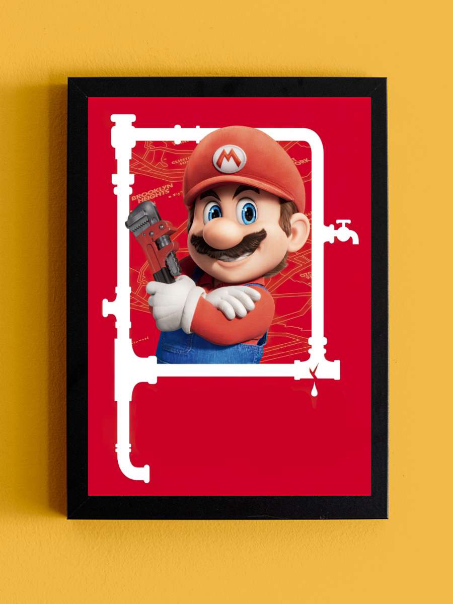 Süper Mario Kardeşler - The Super Mario Bros. Movie Film Tablo Siyah Çerçeveli Film Poster Afiş Tablo