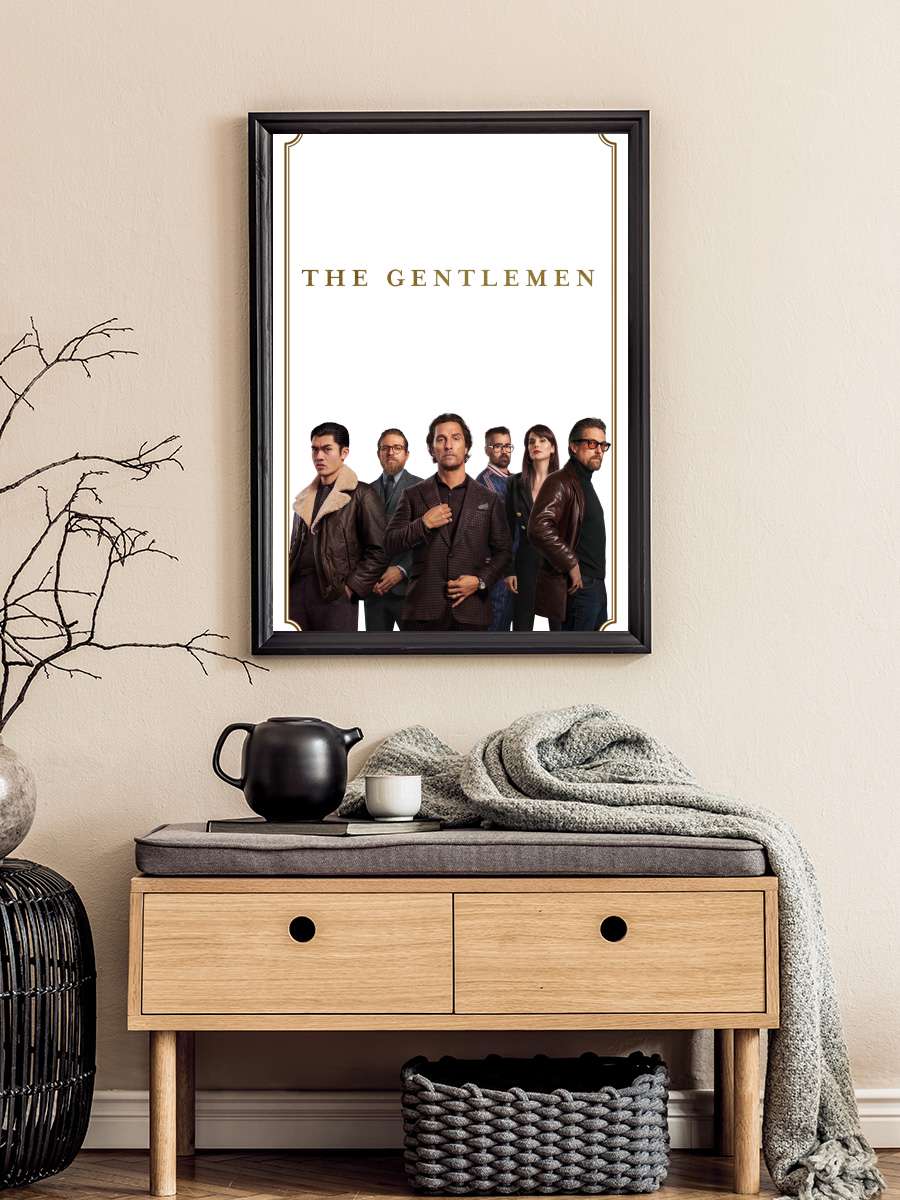 The Gentlemen Film Tablo Siyah Çerçeveli Film Poster Afiş Tablo