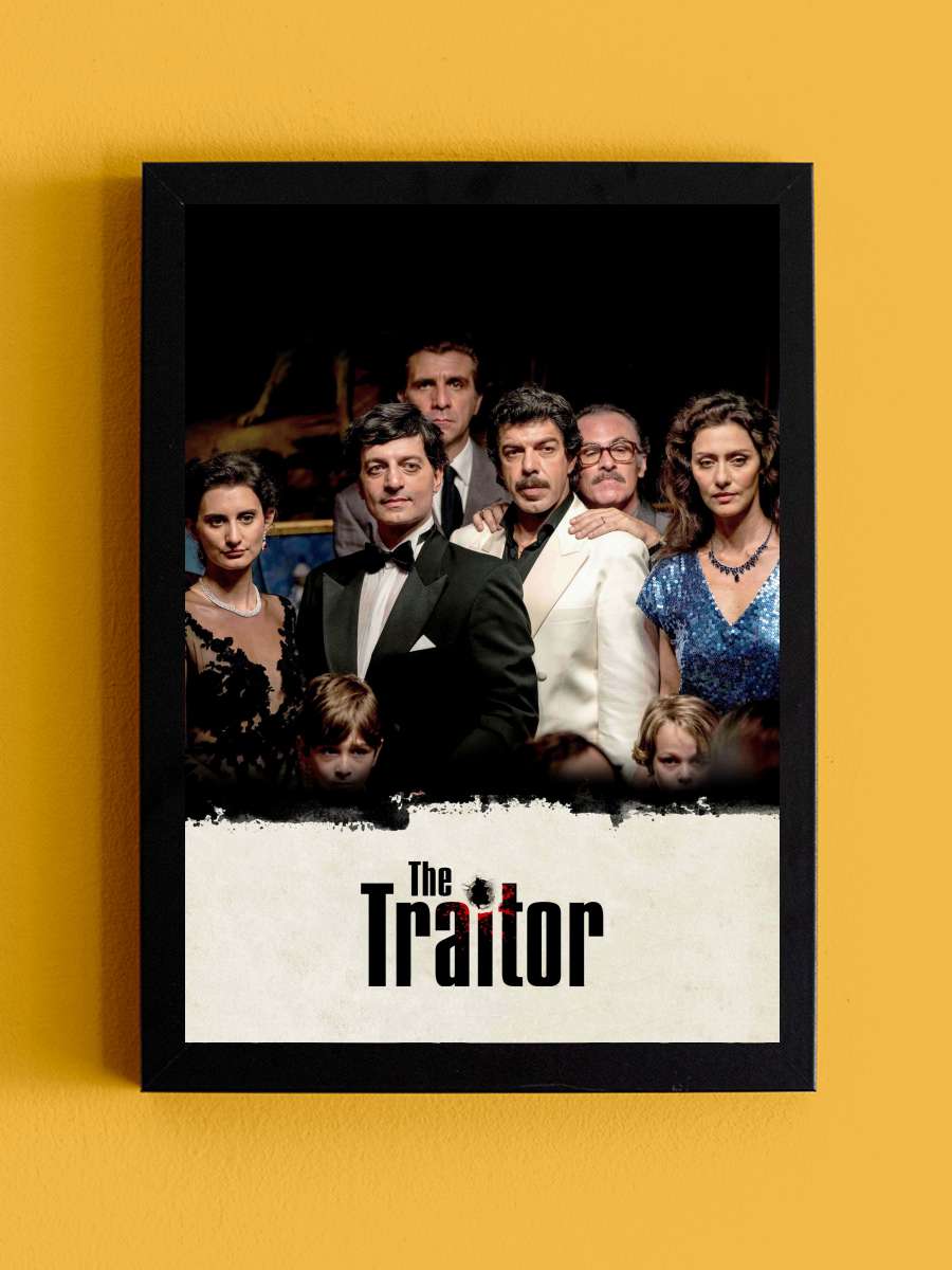 Hain - The Traitor - Il traditore Film Tablo Siyah Çerçeveli Film Poster Afiş Tablo - En İyi Fiyatlarla