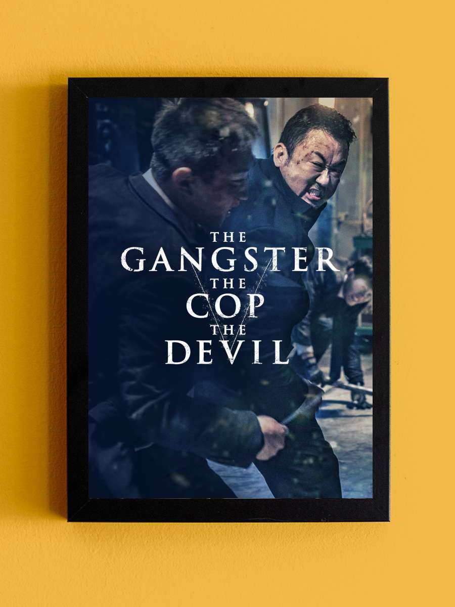 The Gangster, the Cop, the Devil - 악인전 Film Tablo Siyah Çerçeveli Film Poster Afiş Tablo - En İyi Fiyatlarla