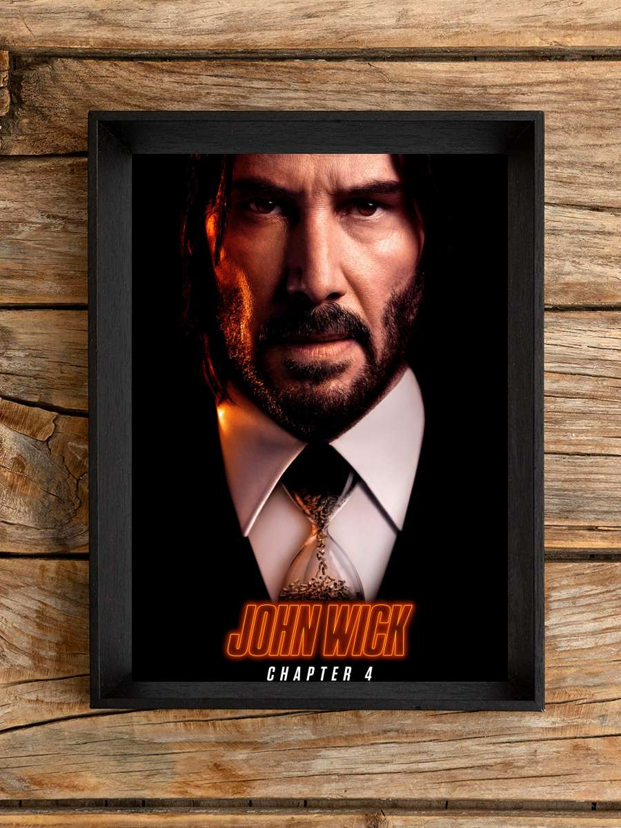 John Wick 4 - John Wick: Chapter 4 Film Tablo Siyah Çerçeveli Film Poster Afiş Tablo