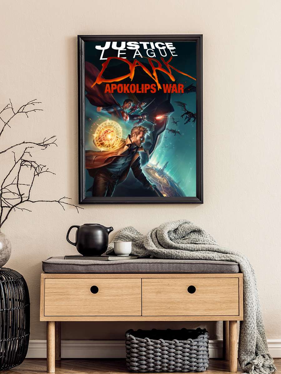 Adalet Birliği : Apokolips Savaşı - Justice League Dark: Apokolips War Film Tablo Siyah Çerçeveli Film Poster Afiş Tablo