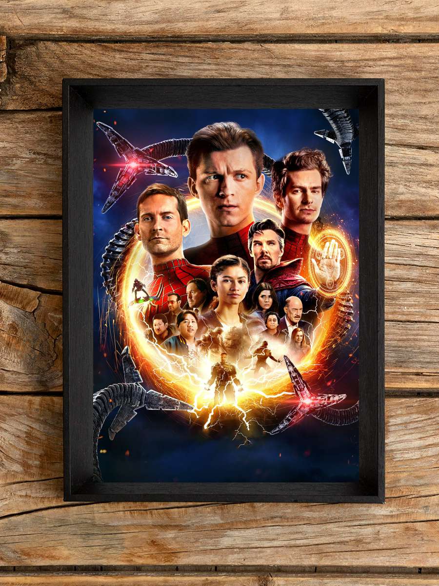 Örümcek-Adam: Eve Dönüş Yok - Spider-Man: No Way Home Film Tablo Siyah Çerçeveli Film Poster Afiş Tablo