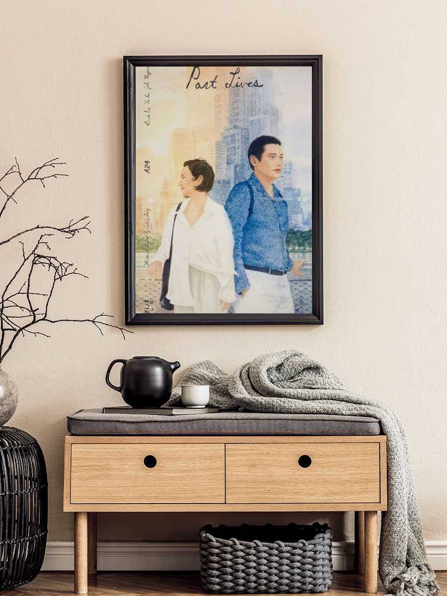 Başka Bir Hayatta - Past Lives Film Tablo Siyah Çerçeveli Film Poster Afiş Tablo