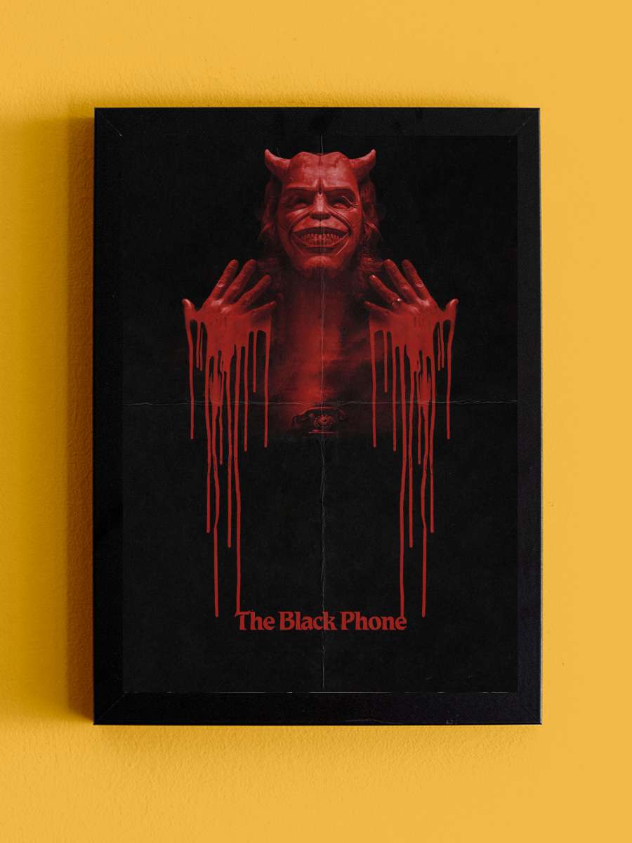 Siyah Telefon - The Black Phone Film Tablo Siyah Çerçeveli Film Poster Afiş Tablo