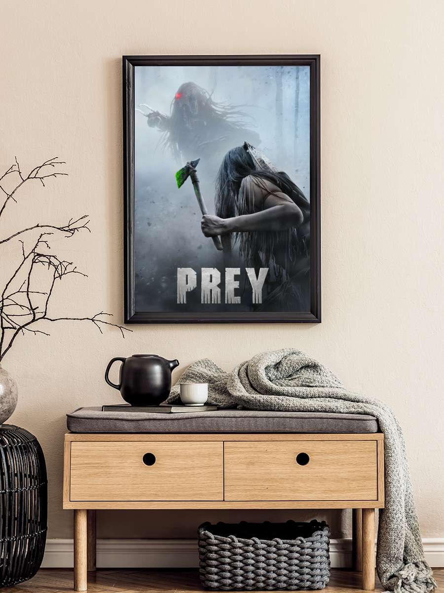 Prey Film Tablo Siyah Çerçeveli Film Poster Afiş Tablo