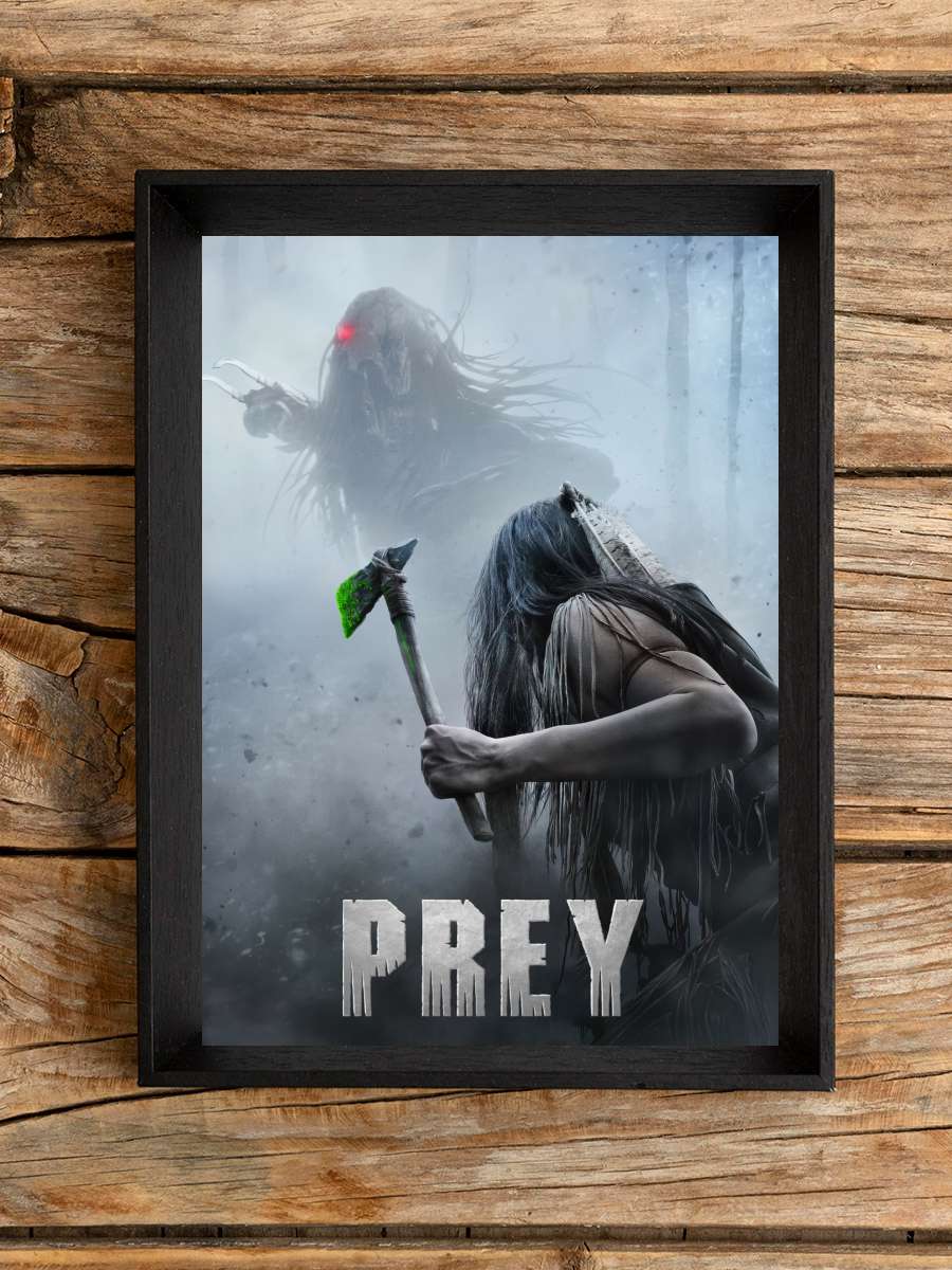 Prey Film Tablo Siyah Çerçeveli Film Poster Afiş Tablo